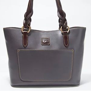 Dooney & Bourke Leather Small Getchen Tote -Slate